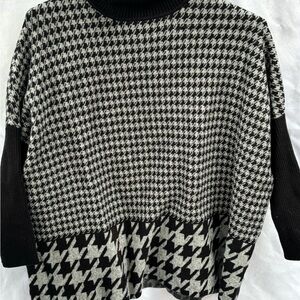 Joseph Monochrome Houndstooth‎ Sweater